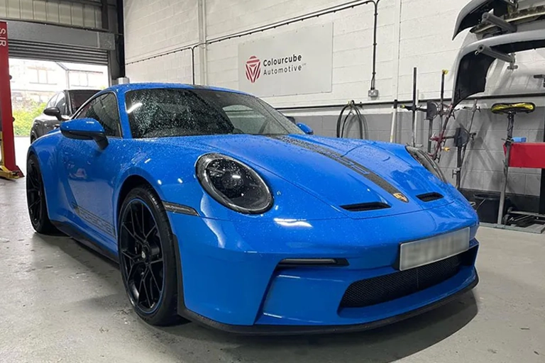 Porsche after paintless dent removal at West Yorkshire based bodyshop